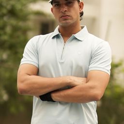 BLACK BUCK Polo Collar Short Sleeves Cotton T-shirt-image-49