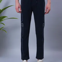 COBB Men Printed Cotton Mid-Rise Track Pants-picture-30
