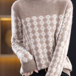 HERE&NOW Women Round Neck Ribbed Pullover-picture-11