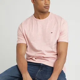 Tommy Hilfiger Men Solid Round Neck Cotton T-shirt-image-31