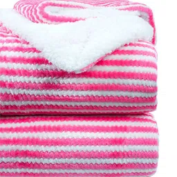 bsb home Pink & White Heavy Winter 500 GSM Double Bed Blanket-image-43