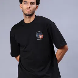 V-Mart Graphic Printed Drop Shoulder Sleeves T-shirt-picture-1