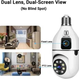 Primate "4MP Dual Lens WiFi Security Camera with Adjustable Bulb Holder" Security Camera image 2