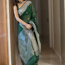 SHOP DROP Woven Design Pure Silk Designer Banarasi Saree-56
