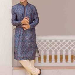 Ethnic India Men Paisley Printed Kurta-image-66