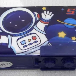 Space Password Pencil Box for Children (Astronaut), Many Function and Departments, Special Buttons Art Plastic Pencil Box-image-33