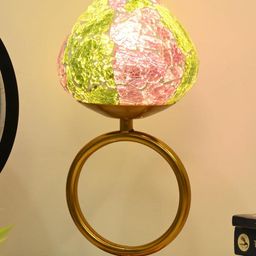 SOMIL Green Printed Glass Table Lamp-image-64
