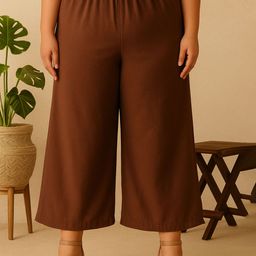 Miaz Lifestyle Women Plus Size Wide Leg Palazzos-picture-12