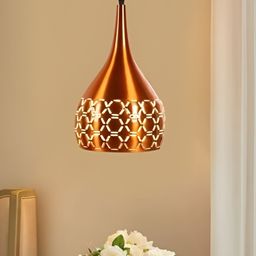 GAUVIK Copper-Toned Textured Aluminium Ceiling Lamp-image-26