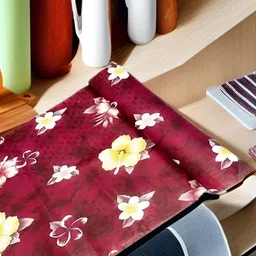 Aura Red Set of 1 Water Resistant Shelf Liner Organisers-image-57