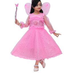 Zenat Pink Polyester Dresses-image-83