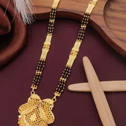 TKRB SALES Pandal Gold-Plated Artificial Beaded Mangalsutra-picture-11