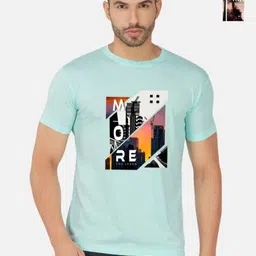 GLOBAL NOMAD Men 2 Printed Bio Finish Applique T-shirt-image-89