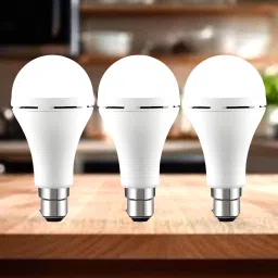 Emergency 12W Inverter LED Bulb with 2000mAh Rechargeable Battery Pack of 3 N407 4 hrs Bulb Emergency Light-image-86