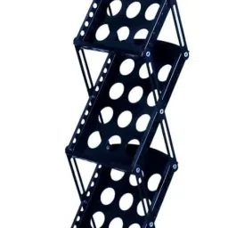magazine brochure catalogue display stand for office Metal Open Book Shelf-37