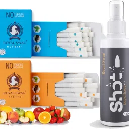 Ayurvedic & Herbal Cigarette, Combo Pack of Frutta and Mint Flavour (40 Stick Each) With Nicotine Free & Tobacco Free Cigarettes With Shot Helps in Quit Smoking -(80 Sticks+1 Shot 100 ML) Smoking Cessations-picture-25