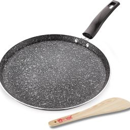 Rock-Series 3mm Thick induction 290mm Non-Stick Dosa Tawa 29 cm diameter-image-16