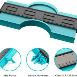 arthasya Contour Gauge 10 Inch Profile Gauge Measure Ruler Contour Duplicator Tool Snap Gauge image 3