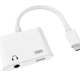 ENMORA Multicolor JH-031 2 in 1 Type C to Audio Jack and Type C Adapter K34 Phone Converter-image-44