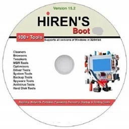 TekyMeky HIREN'S BOOT DISC ON CD FOR WINDOWS XP VISTA 7 8 8.1 10 TO FIX & REPAIR ON CD-8