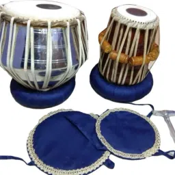 Wooden Quality Tabla Set + Ring Pad, Hammer With Cover Bag Tabla-image-29