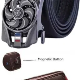 Men Casual, Evening, Formal, Party Black, Brown Artificial Leather Belt-image-74