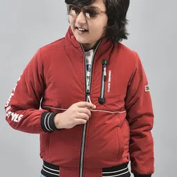 Crimsoune Club Boys Mock Collar Lightweight Bomber Jacket-image-47
