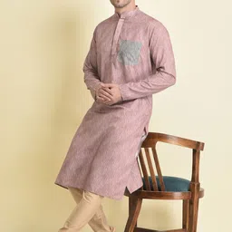 TABARD Men Printed Pure Cotton Kurta with Pyjama Set-23