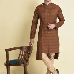 TABARD Men Printed Pure Cotton Kurta with Pyjama Set-image-109
