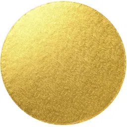 Round Golden Board/Cake Drum (10 Inch) Paper Cake Server-1