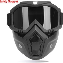 FACE MASK NEW FOR BIKE HELMET With Soft Foam Padded Detachable Mouth Filter For cycling Bike Off Road Racing BlowtorchSafety Goggle-image-64