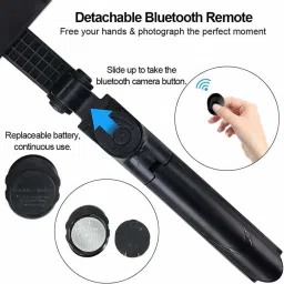 XITARA XT02 Wireless Bluetooth Tripod Mobile Phone Selfie Stick Tripod, Monopod image 2