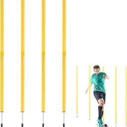4 Pcs Training Agility Poles Adjustable Soccer Agility Poles Two Piece Agility Pole-23