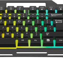 Techfire KT660 Anti-ghosting, Aluminium body with Mobile holder, Membrane Wired USB Standard Gaming Keyboard Compatible with Desktop, Laptop, Mac-30