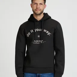 Celio Men Typography Printed Hood Sweatshirt-picture-24