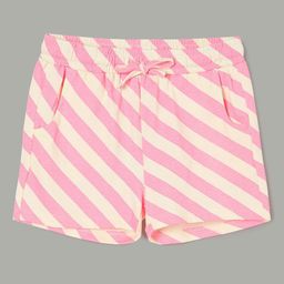 Fame Forever by Lifestyle Girls Striped Regular Fit Cotton Shorts-picture-49