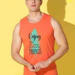 WOOSTRO Pack Of 2 Printed Pure Combed Cotton Gym VestsVWS26(ENJOY ORANGE)(98 YELLOW)-image-50