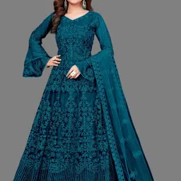 JULEE Women Embroidered Bell Sleeve Fit & Flare Ethnic Dresses-image-39
