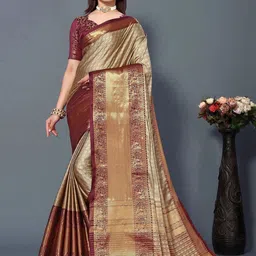 SILKWEAR Ethnic Motifs Zari Narayan Peth Saree-picture-18