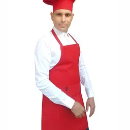 SWITCHON Red Apron With Hat image 4