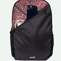 ZOUK Unisex Geometric Backpack with Compression Straps image 5