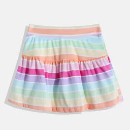 THE CHILDREN'S PLACE Girls Striped Tiered Flared Skirt With Shorts Attached-picture-17