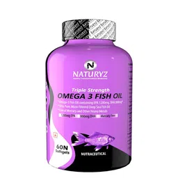 NATURYZ Triple Strength Omega 3 Fish Oil - 60 Softgels-52