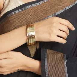 Atibelle Set Of 8 Gold-Plated Bangles image 3