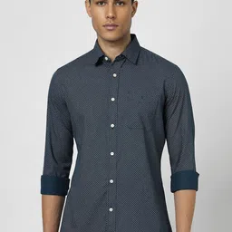 Van Heusen Sport Slim Fit Printed Spread Collar Pure Cotton Casual Shirt-image-89