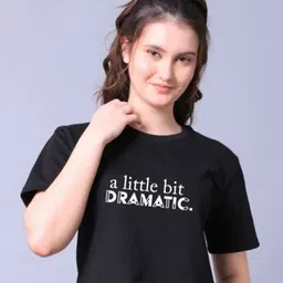 Lazy Lush Women Typography Printed Boxy Top-76