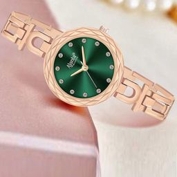 Ajanta Quartz Women Brass Patterned Dial & Bracelet Style Straps Analogue Watch AWC130ESL 3-38
