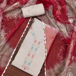 KALINI Embroidered Pure Silk Unstitched Dress Material-image-52