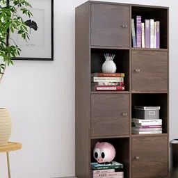 HEXA RED Brown Moisture & Termite Resistant Free Standing Book Shelf-30
