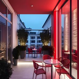 KAVYARA Red Rope Shape Neon String Lights image 2